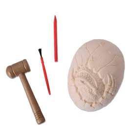 TE-Trend Archaeologists Set of 2 with Hammer & Chisel - Dinosaur Excavation Set for Adventurous Children - Children's Experiment Set - Toy Excavation for Curious Girls and Boys