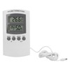 LCD Temperature and Humidity Monitor WallMountable Wired Flower Planting Hygrometer