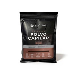 B Life Polvo Capilar Castaño Oscuro | Respuesto con 200gr | con Pigmentos Minerales | Apoyo para Calvicié y Volumen | Hair Fill Dark Brown