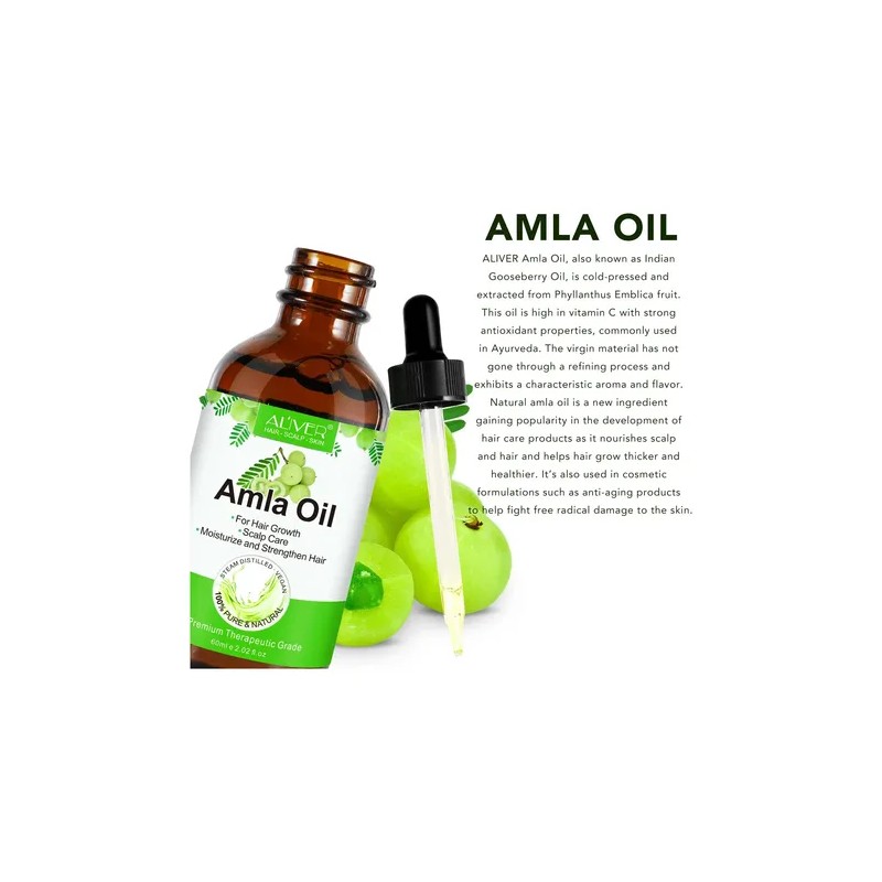 Aceite Esencial Amla Piel + Suave Cabello Y Pestañas Fuertes