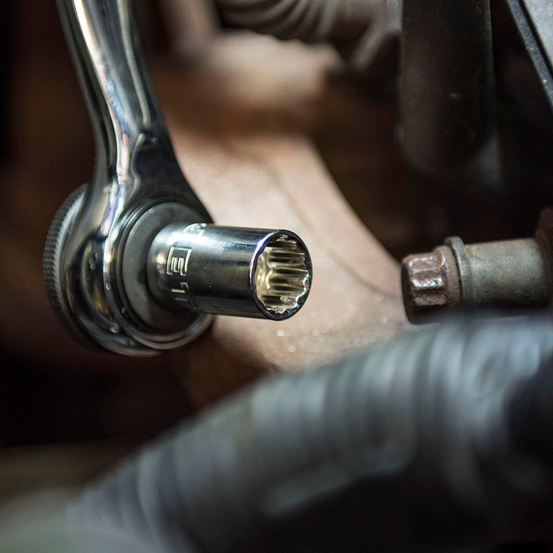 JET 671612-3/8-Inch Drive, 12mm, Regular, 12 Point, Metric Chrome Socket