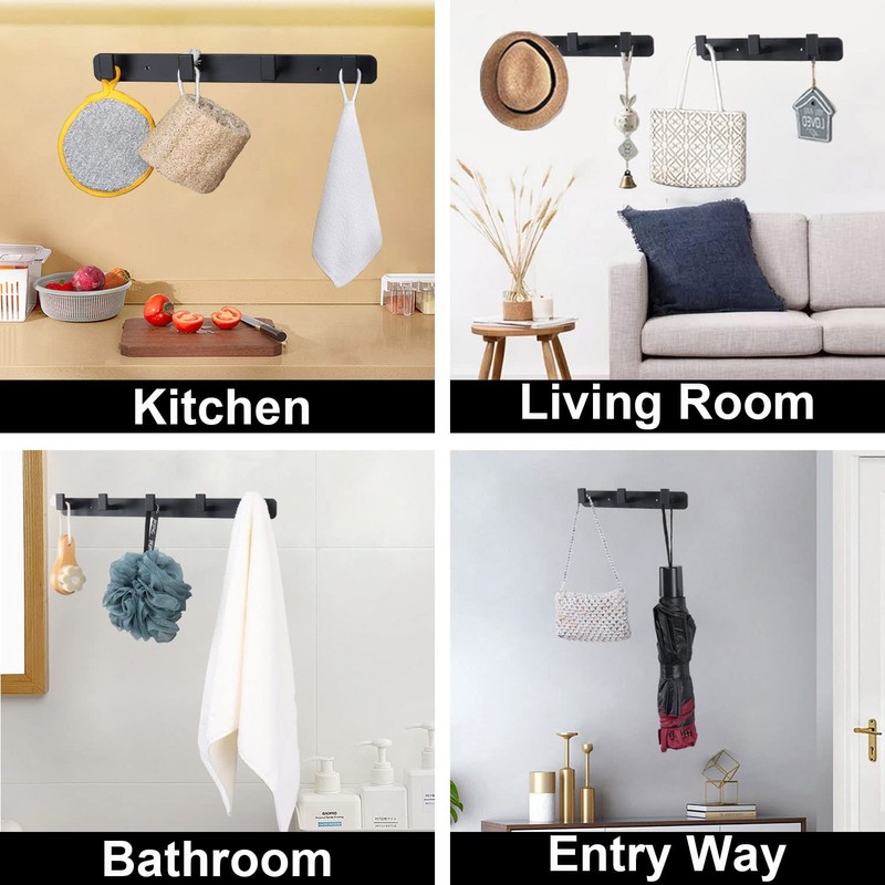 Vanloory Coat Rack, Heavy Duty Stainless Steel 4 Tri Coat