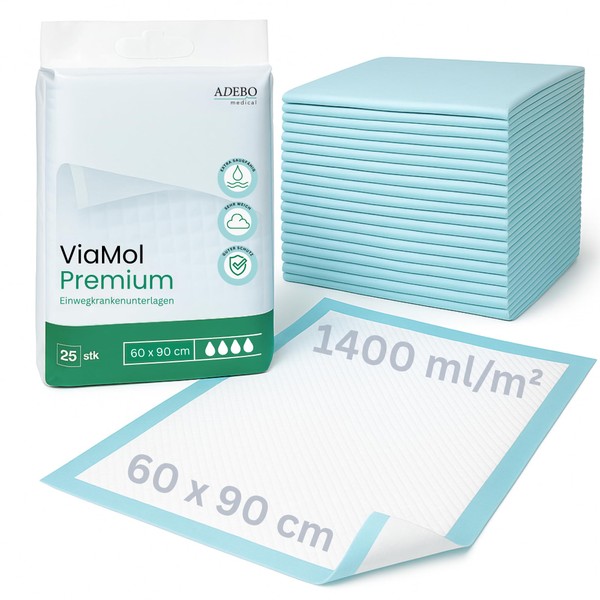 ViaMol® Premium Disposable Incontinence Pad - 50 Pads - Soft
