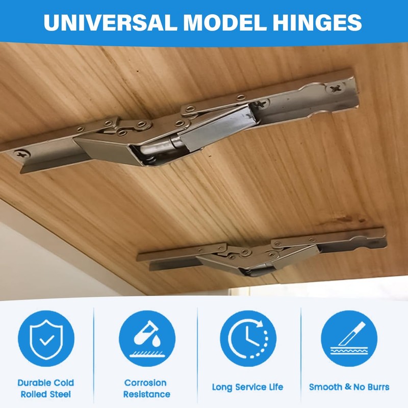 2 PCS Folding Door/Shelf Hinge, 90 Degree Hidden Bracket Table