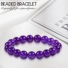 Chakra Heilung Armband 10mm natÃ¼rlichen Amethyst Perlen Armband fÃ¼r Frauen
