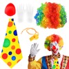 Cheloveer 5 Pieces Clown Costume, Clown Costume, Children's Clown Accessories,