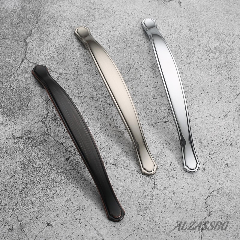 Alzassbg 10 Pack Brushed Satin Nickel Cabinet Pulls, 5 Inch(128mm)