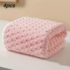 Pack of 4 Waffled Super Soft Woven Bath Towels, Super