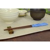 Aoba Chopsticks Natural Wood, Candy Ball Thread, Blue, 9.1 inches
