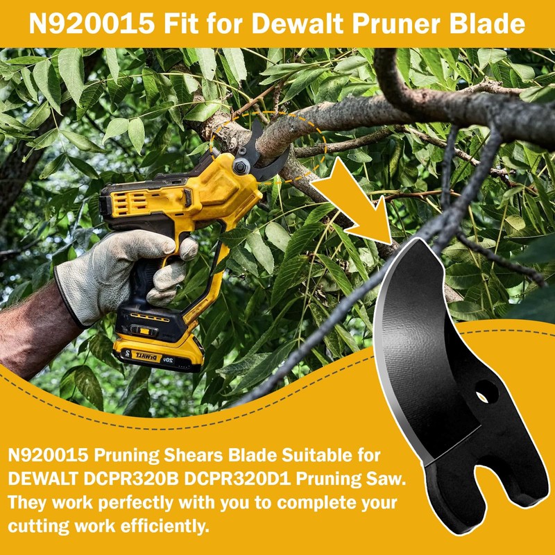 N920015 Pruning Shear Blade Compatible with Dewalt 20V MAX Cordless