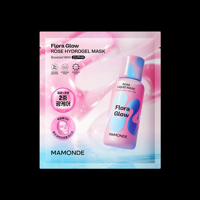 Mamonde [마몽드][1매] 플로라글로우 로즈 하이드로겔 마스크 [Mamonde][1 sheet] Flora Glow