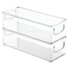 iDesign Plastic Storage Bin with Handles for Kitchen, Fridge, Freezer,