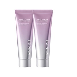 Arocell Super Collagen Wrapping Mask 80ml×2, Elasticity Lifting, 2 / 아로셀 슈퍼 콜라겐 랩핑 마스크 80ml×2개 탄력리프팅 2개