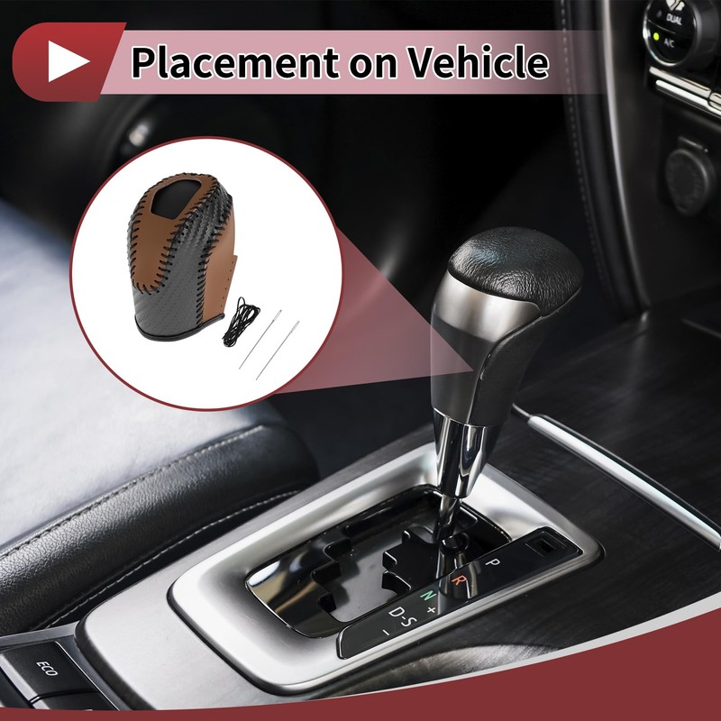 X AUTOHAUX Anti-Slip Gear Shift Knob Cover Car Stick Shifting