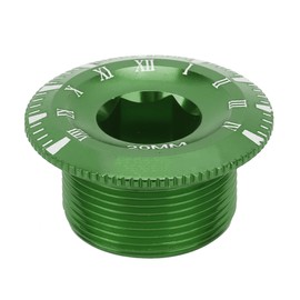 M20 Aluminium Alloy Road Bike Hollow Integrated Crankset Crank Screw Waterproof BB Bottom BracketGreen