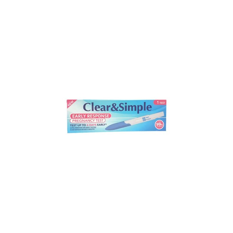 Clear And Simple 6 Days Early Ultra Sensitive Pregnany Test