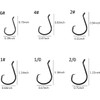 50pcs/100cs Fishing Hooks Strong Offset Octopus Circle Hooks Black High
