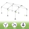 ICITYWALL 6 Leg Carport Kits，High Peak Canopy Fitting Kit with