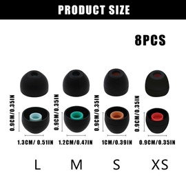 8PCS for Sony Wf-1000xm5 Ear Tips Soft and Comfort for Sony Replacement Earbuds Noise Isolation Lasting Durability for S26 Earbuds Replacement for Enhancing Your Listening Experience