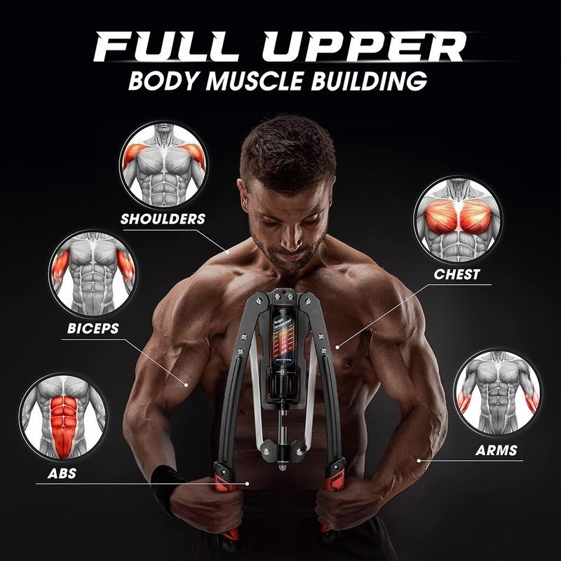 Yes4All Twister Arm Exerciser Adjustable 22-440lbs Hydraulic Power Chest Exerciser