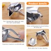 Orange Pomegranate Lemon Squeezer,Manual Citrus Press,Ergonomic Handles Hand Press Bar(Silver)