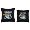 Reel Cool Dad Quote, Largemouth Bass With Spinnerbait Throw Pillow
