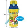 Skater PSB5SANAG-A Water Bottle, 16.2 fl oz (480 ml), Maizen