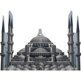 H13164 Blue Mosque Sultan Ahmed Istanbul Turkey Cardboard Cutout Back Drop Stand up
