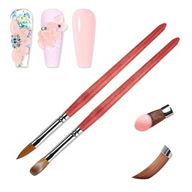 LEDSUUEI 8/12 Acrylic Brushes for Nails: Nail Brush for Acrylic Powder for Nails Acrylic Liquid Brush for Gel Nails Nail Brush Nail Art Brush Acrylic Powder Acrylic Nail Set Gift Set Women