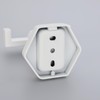 GERZWY White Bathroom Hooks, Double Towel Robe/Coat Clothes Hook Stainless
