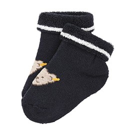 Steiff Unisex Baby Short Socks GOTS, Steiff Navy