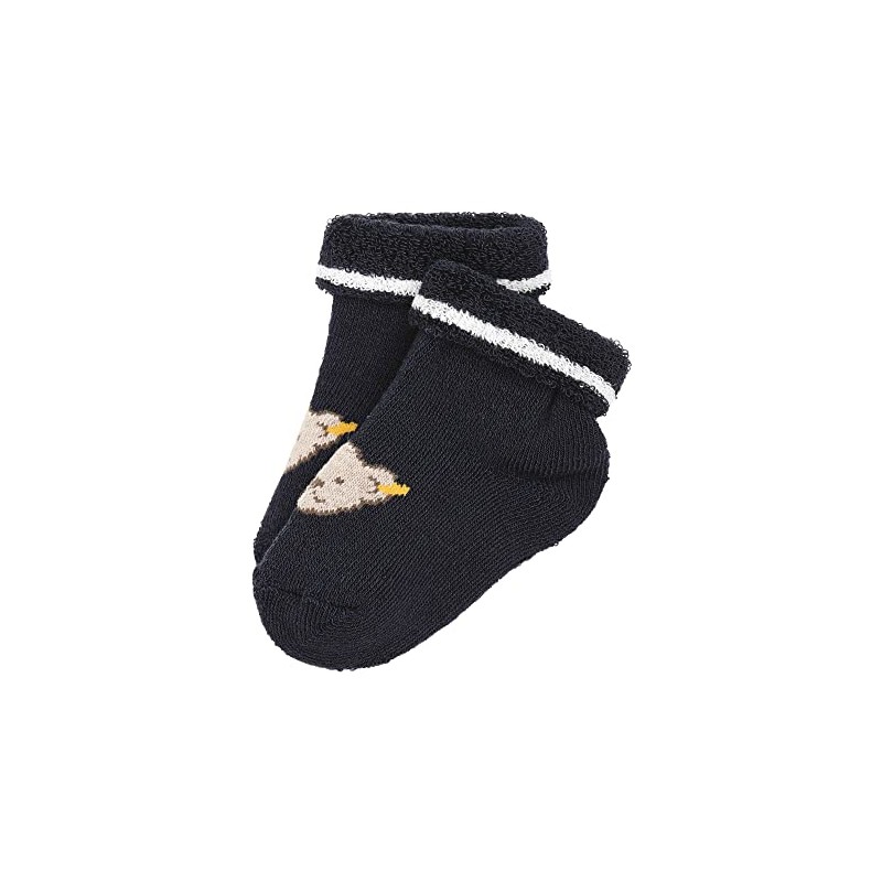 Steiff Unisex Baby Short Socks GOTS, Steiff Navy
