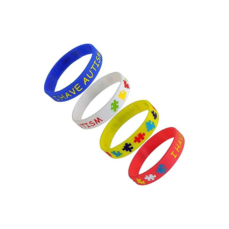 I HAVE AUTISM Awareness Bracelet Medical Alert ASD Wristband Kids