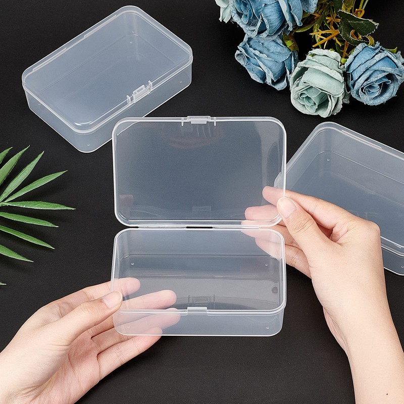 SUPERFINDINGS 4 Pack 12.5 x 8.5 x 4.5 cm Clear