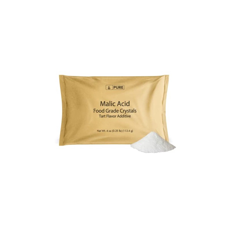 Pure Original Ingredients Malic Acid (4 oz) Food Grade Crystals,
