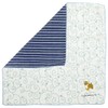 Hamamonyo Reversible Gauze Handkerchief, Arabesque and Shiba Inu, blue