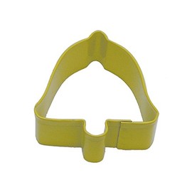 R&M Bell 2.5" Cookie Cutter Yellow with Brightly Colored, Durable, Baked-on Polyresin Finish