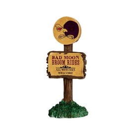 LEMAX Spooky Town Bad Moon Broom Rides # 44751