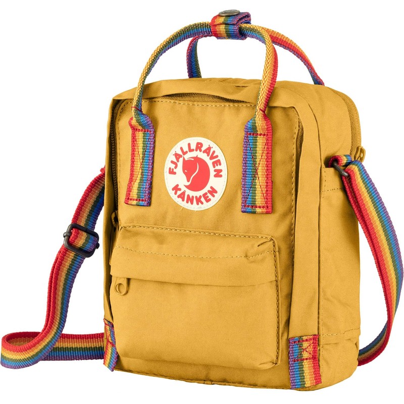 Fjallraven 23623-160-907 Kånken Rainbow Sling Sports backpack Unisex Ochre-Rainbow Pattern