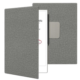AXFEE Case for Remarkable Paper Pro Tablet 11.8 inch, Ultra Thin Magnetic Case, PU Leather Protective Case, Car Sleep/Wake, Skin Protection Case for Remarkable Paper Pro 2024 11.8 Inch (Grey)