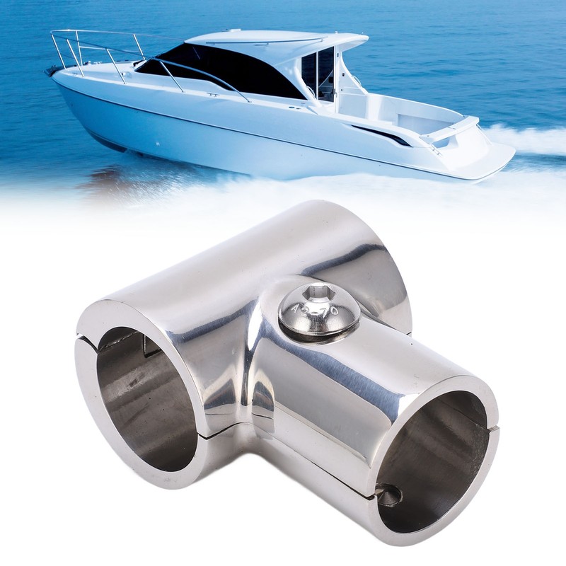 90° T Tee Tube Pipe Connector 1in/25.4mm ID Separable Stainless