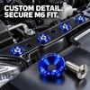 10-Piece M6 Car Fender Washer and Bolt Set for Bumper,