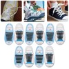 60pcs Silicone Lazy Shoelaces Elastic No Tie Shoe Laces Running