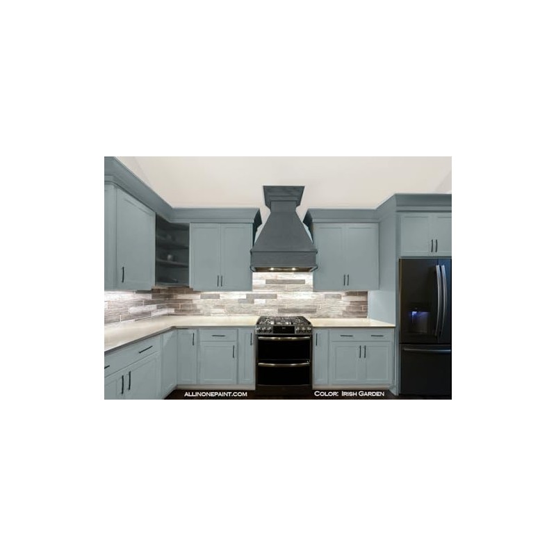 ALL-IN-ONE Paint, Irish Garden (blue green), Quart - Durable cabinet