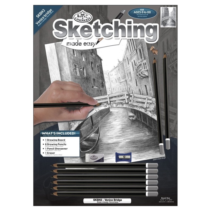 Royal & Langnickel(R Sketching Made Easy Kit 9"X12"-Venice Bridge