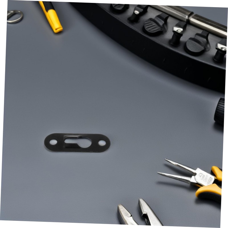 TEHAUX 30pcs Metal Keyhole Hangers Picture Hanging Plates Wall Brackets