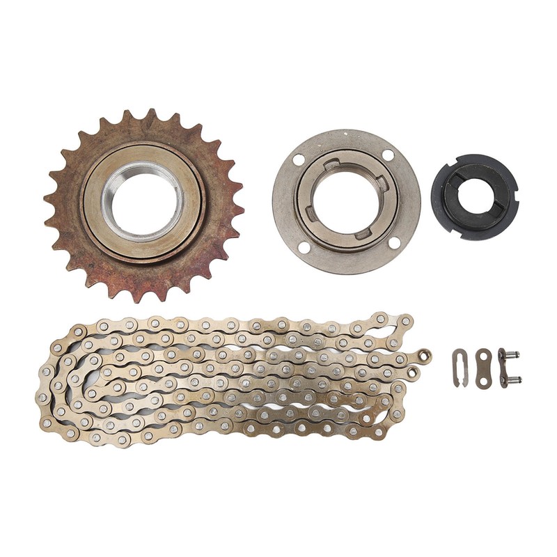 Drive Sprocket Chain Combo 24 Teeth Sprocket 144 Links Chain
