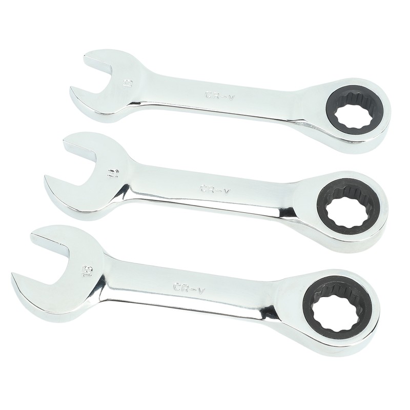 3Pcs Ratchet Wrench 72 Tooth 13mm 14mm 15mm Tool Steel