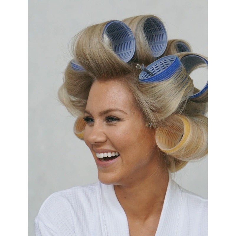 Sweetpea®Hair Rollers Curlers (2.5x 6 cm, Multi Colour) -6 Pieces