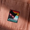 Rule The World Cool Cat Retro Patch, Iron-on/Sew-on Embroidered Badge